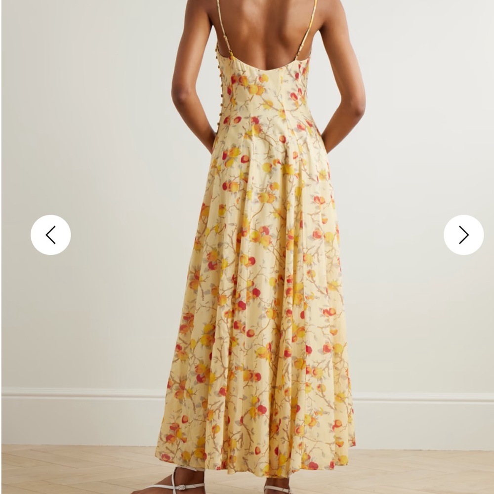 NWT Posse Paloma printed cotton-blend voile maxi dress - Picture 8 of 8